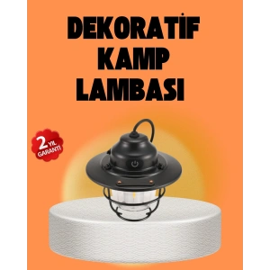Mey İthalat® Çam Kozalağı Şekilli Retro Kamp Gece Lambası