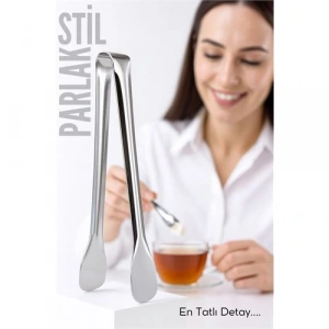 Çelik Şeker Maşası 13 CM | Buz, Limon ve Küp Şeker Servis Maşası 722527