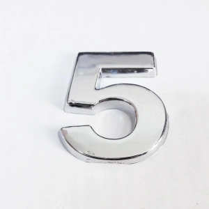 Mey İthalat® Cemax 5 Rakamı 3,75 cm Krom Yapışkanlı