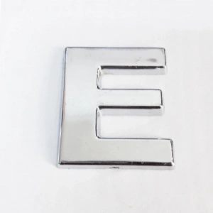 Mey İthalat® Cemax E Harfi  3,75 cm Krom Yapışkanlı