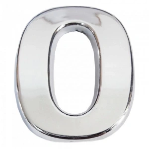 Mey İthalat® Cemax Krom Yapışkanlı 0 Rakamı 5 cm