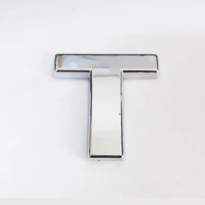 Mey İthalat® Cemax T Harfi  3,75 cm Krom Yapışkanlı