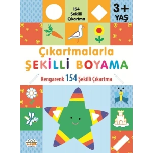 Çıkartmalarla Şekilli Boyama 3 Yaş Üstü