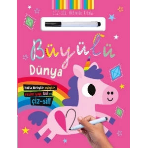 Çiz – Sil Aktivite Kitabı Büyülü Dünya