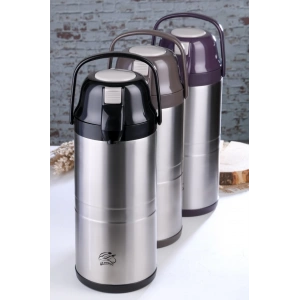 CKR-2009 4.5LT  ÇELİK TERMOS POMPALI - MUSLUKLU (5047)