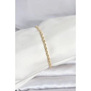 Mey İthalat® CM 14K Gold Renk Burgu Model Kadın Bileklik