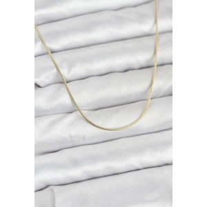 Mey İthalat® CM 14K Gold Renk Yılan Zincir Model Kadın Kolye