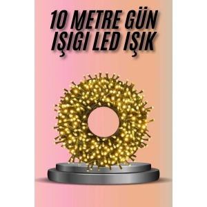 Mey İthalat® Dekoratif Aydınlatma Ampüllü 10 Metre Gün Işığı Şerit Led