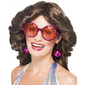 Mey İthalat® Disko Toplu Küpeli Parti Gözlüğü Pembe Renk