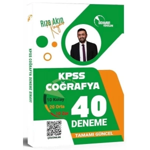 Doktrin KPSS Coğrafya 40 Deneme Çözümlü