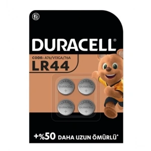 Duracell Özel Alkalin 4Lü 1,5V Düğme Pil LR44
