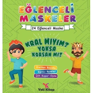 Eğlenceli maskeler kral mıyım yoksa korsan mı?