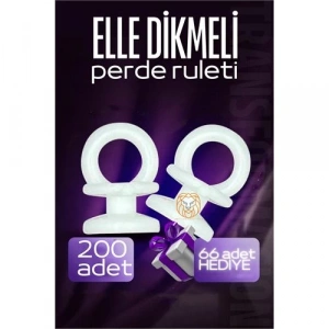 Elle Dikmeli Perde Düğmesi Perde Ruleti 266 ADET