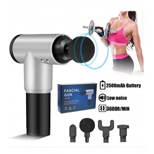 Fascial Gun RH-320 6 Kademe Hız Ayarlı, 4 Parça Başlıklı, Usb Şarjlı, Masaj Tabanca Aleti (5047)