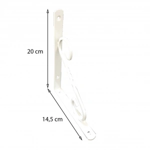 Mey İthalat® Ferforje Raf Altı No:2 Beyaz