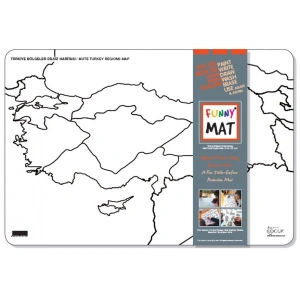 Funny Mat - Türkiye Bölgeler Dilsiz Haritası 33,5x48cm
