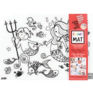 Funny Mat - Unıcorn Ve Deniz Kızı 33,5 x 48 cm