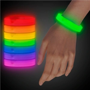 Glow Partisi Glow Ekstra Kalın Fosforlu Bileklik  6 Renk 6 Adet (5047)