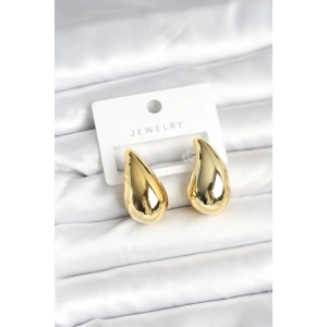 Mey İthalat® Gold Renk Damla Küpe 30 mm