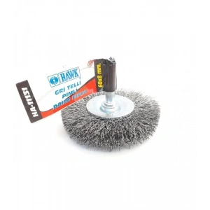 Mey İthalat® Hawk HA11131 Pimli Gri Tel Daire Fırça 60x8 mm