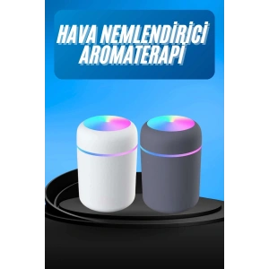 Mey İthalat® Humidifier LED Işıklı Mini Ortam Oda Kokusu Aromaterapi Buhardanlık