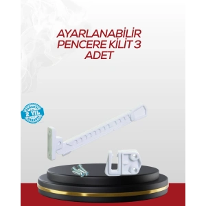 Mey İthalat® İçe Açılan Camlar İçin Emniyet Kilidi Seti 3’lü