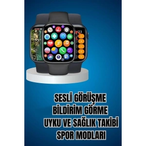 Mey İthalat® Kaliteli Akıllı Saat ve Kaliteli Bluetooth Kulaklık ANC Özelliği Uzun Pil Ömrü