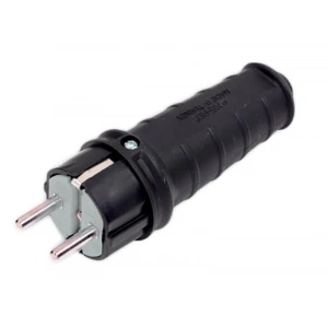 Mey İthalat® Kauçuk 1 X 16 A Topraklı Erkek Fiş 220V