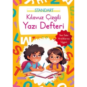 Kılavuz Çizgili Yazı Defteri Büyük Boy - Turuncu