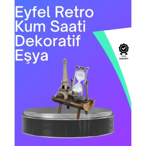 Klasik Tasarımlı Ahşap Kum Saati – Ev ve Ofis İçin Masaüstü Aksesuarı