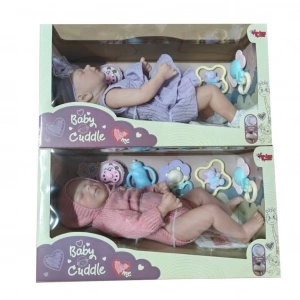 Mey İthalat® KNG-902-5 905-2 KUT 43 CM GERÇEKÇİ BEBEK VE