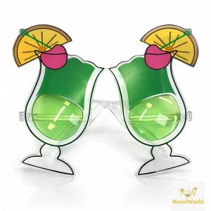 Mey İthalat® Kokteyl Bardak Parti Gözlüğü Yeşil Renk