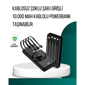Kompakt Tasarım, Güçlü Performans – 10000mAh Kablosuz Powerbank