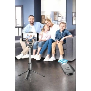 Mey İthalat® Kumandalı Tripod Telefon Tutucu Selfie Çubuğu 360 Derece Dönebilen