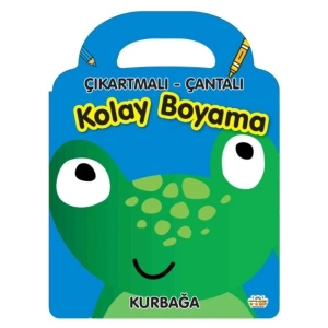Kurbağa - Çıkartmalı-Çantalı Kolay Boyama
