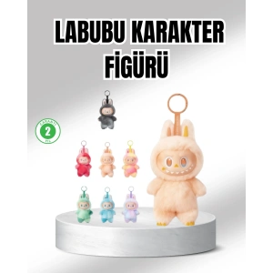 Labubu Peluş Oyuncak – Koleksiyonluk Yumuşak Dekoratif Figür 20 cm
