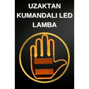 Mey İthalat® Led Işık El İşareti Araç Camı İçin Uzaktan Kumandalı
