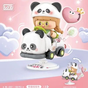 Mey İthalat® LZ-4307 LOZ PANDA SALLANAN SÜRÜŞ 188 PARÇA BLOCK OYUNCAK