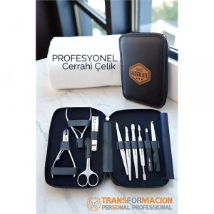 Manikür Pedikür Seti Profesyonel 304 Cerrahi Paslanmaz Çelik