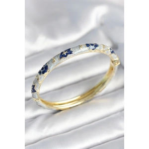 Mavi Renk Detaylı Mineli Kelepçe