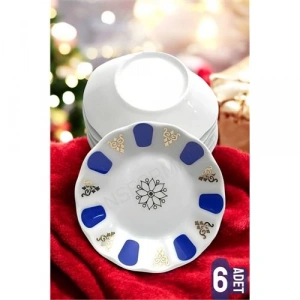 Melamin Çay Tabağı 6 Adet Geleneksel Türk Çay Bardağı Altlığı