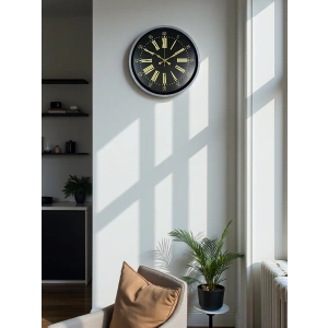 Mey İthalat® 36 Cm Gri Şık Dekoratif Duvar Saati