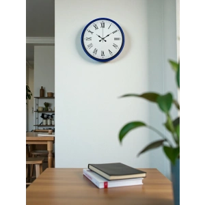 Mey İthalat® 36 Cm Lacivert Roma Rakamlı Duvar Saati