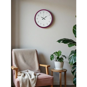 Mey İthalat® 36 Cm Pembe Standart Duvar Saati