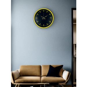 Mey İthalat® 36 Cm Sarı Dekoratif Duvar Saati