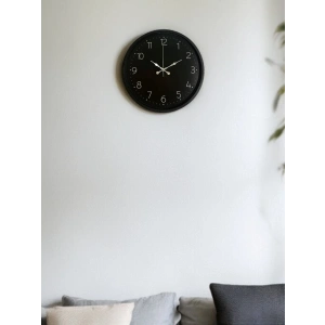 Mey İthalat® 36 Cm Siyah Dekoratif Duvar Saati