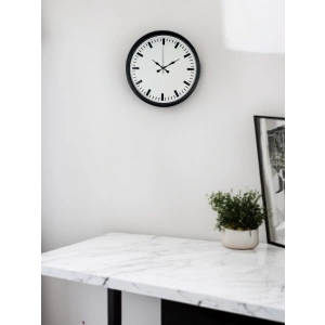 Mey İthalat® 36 Cm Siyah Sade Standart Duvar Saati