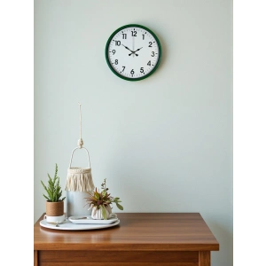 Mey İthalat® 36 Cm Standart Yeşil Duvar Saati