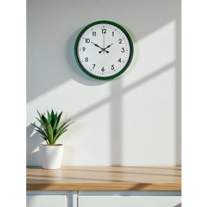 Mey İthalat® 36 Cm Yeşil Dekoratif Duvar Saati