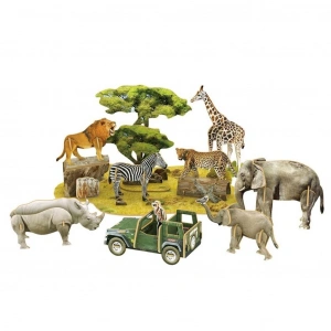 Mey İthalat® 3D Puzzle Afrika Yaban Hayatı